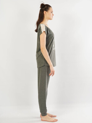 Купить Хлопковый домашний комплект с коротким рукавом VIENETTA 1040050000 в Украина в Lingerie.ua - Одяг для дому та відпочинку, Фото 4