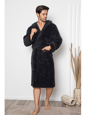 Купить Халат мужской с капюшоном COCOON E14-5476 в Украина в Lingerie.ua - Одяг для дому та відпочинку, Фото 5