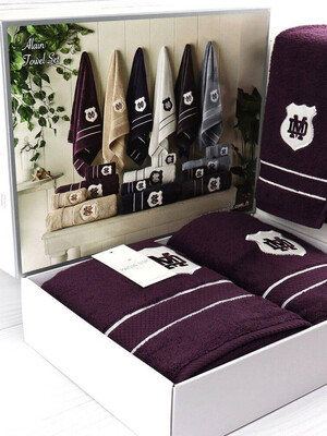 Купить Комплект махровых полотенец 3 в 1 MAISON D`OR Alain в Украина в Lingerie.ua - Одяг для дому та відпочинку, Фото 1