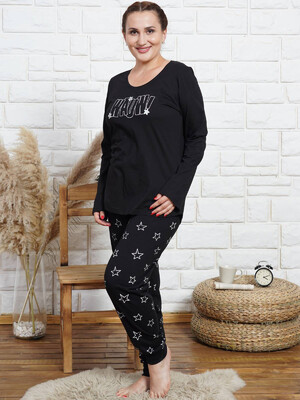 Купить Хлопковый домашний комплект большого размера VIENETTA 0091631191 в Украина в Lingerie.ua - Одяг для дому та відпочинку, Фото 2