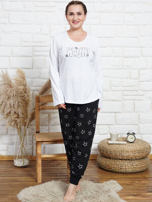 Купить Хлопковый домашний комплект большого размера VIENETTA 0091631191 в Украина в Lingerie.ua - Одяг для дому та відпочинку, Фото 5