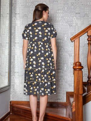 Купить Хлопковое платье с оборками COCOON J1-1033 в Украина в Lingerie.ua - Одяг для дому та відпочинку, Фото 4