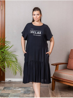 Купить Платье женское с широкой оборкой COCOON J2-2406 в Украина в Lingerie.ua - Одяг для дому та відпочинку, Фото 2