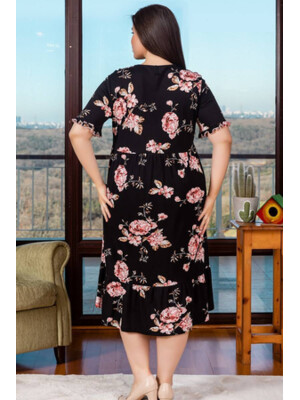 Купить Платье из вискозы летнее с завышенной талией COCOON J2-2280 в Украина в Lingerie.ua - Одяг для дому та відпочинку, Фото 4