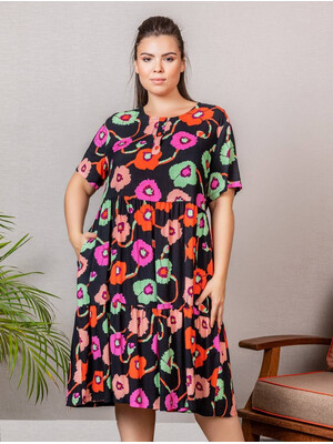 Купить Платье летнее с цветочным принтом COCOON J2-2390 в Украина