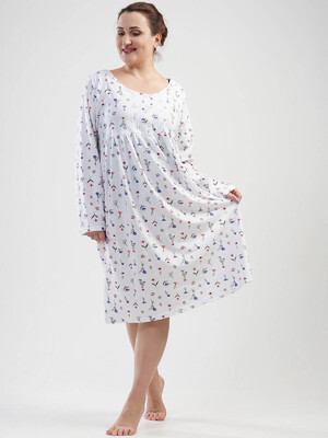 Купить Ночная сорочка (туника) VIENETTA 1611595034  большие размеры в Украина в Lingerie.ua - Одяг для дому та відпочинку, Фото 1