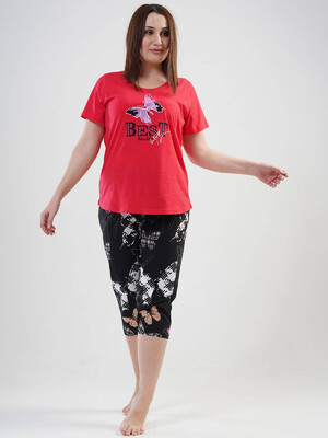 Купить Хлопковый комплект с капри VIENETTA 1120940353 в Украина в Lingerie.ua - Одяг для дому та відпочинку, Фото 4