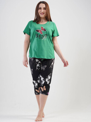 Купить Хлопковый комплект с капри VIENETTA 1120940353 в Украина в Lingerie.ua - Одяг для дому та відпочинку, Фото 6