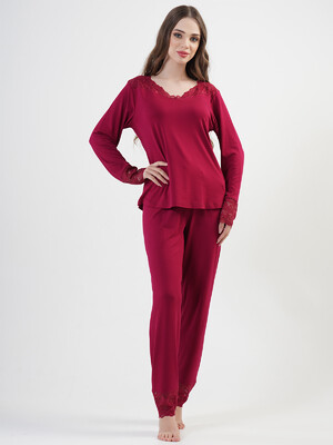 Жіноча піжама з віскози з мереживом Vienetta CLASSIC 2020650000