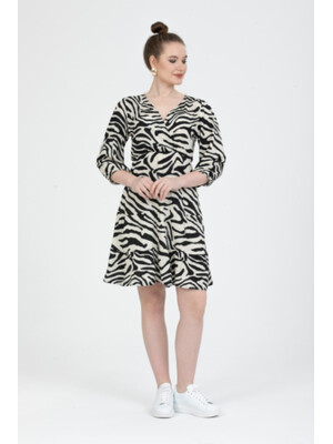 Купить Платье летнее с контрастным принтом JEN 03121 в Украина