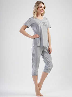 Купить Бавовняний комплект з капрі VIENETTA 1112691294 в Украина в Lingerie.ua - Одяг для дому та відпочинку, Фото 6