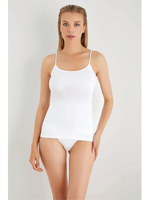 Купить Хлопковая женская майка на тонких бретельках SEVIM 063 в Украина