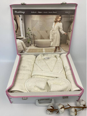 Купить Женский набор махровый халат с тапочками MAISON D'OR Wedding в Украина