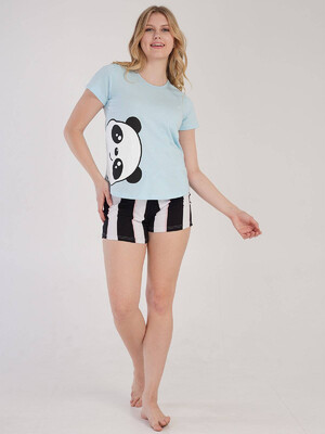 Купить Бавовняна піжама з шортами VIENETTA 2111650351 в Украина в Lingerie.ua - Одяг для дому та відпочинку, Фото 4