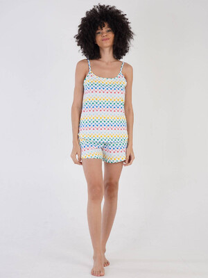 Купить Хлопковый комплект с шортами VIENETTA 2112620599 в Украина в Lingerie.ua - Одяг для дому та відпочинку, Фото 2