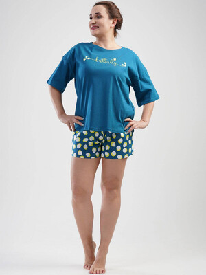 Купить Хлопковый комплект с шортами VIENETTA 1100800743 в Украина в Lingerie.ua - Одяг для дому та відпочинку, Фото 4