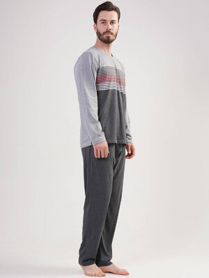 Купить Хлопковая пижама с длинным рукавом VIENETTA MAN 2041200000 в Украина в Lingerie.ua - Одяг для дому та відпочинку, Фото 3