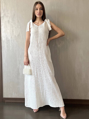 Купить Хлопковый сарафан LINGERIE 170658 на завязках в Украина в Lingerie.ua - Одяг для дому та відпочинку, Фото 2