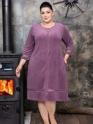 Купить Женский халат из модала на молнии COCOON 22-6004 в Украина