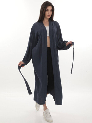 Купить Муслиновое кимоно с длинным рукавом V SoftShow 003 в Украина в Lingerie.ua - Одяг для дому та відпочинку, Фото 2