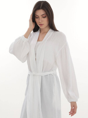 Купить Муслиновое кимоно с длинным рукавом V SoftShow 003 в Украина в Lingerie.ua - Одяг для дому та відпочинку, Фото 9