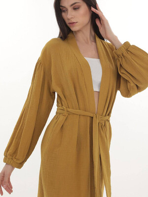 Купить Муслиновое кимоно с длинным рукавом V SoftShow 003 в Украина в Lingerie.ua - Одяг для дому та відпочинку, Фото 5