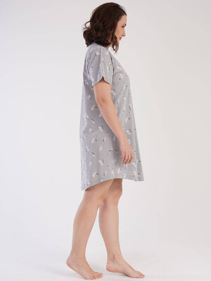 Купить Хлопковая ночная сорочка с коротким рукавом VIENETTA 2123530555 в Украина в Lingerie.ua - Одяг для дому та відпочинку, Фото 2