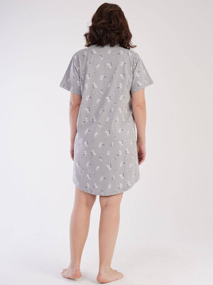 Купить Хлопковая ночная сорочка с коротким рукавом VIENETTA 2123530555 в Украина в Lingerie.ua - Одяг для дому та відпочинку, Фото 4
