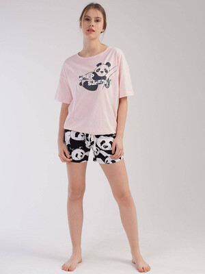 Купить Трикотажный комплект с шортами VIENETTA 3010221954 в Украина в Lingerie.ua - Одяг для дому та відпочинку, Видео