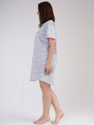 Купить Хлопковая ночная сорочка большого размера VIENETTA 2123521089 в Украина в Lingerie.ua - Одяг для дому та відпочинку, Фото 4