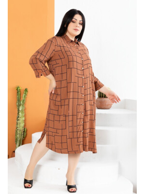 Купить Халат из штапеля большого размера с карманами COCOON K4-4322 в Украина в Lingerie.ua - Одяг для дому та відпочинку, Фото 7