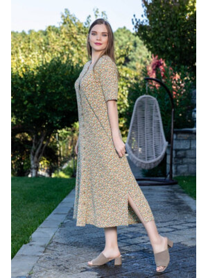 Купить Халат летний в мелкий цветочек COCOON J5-5021 в Украина в Lingerie.ua - Одяг для дому та відпочинку, Фото 3