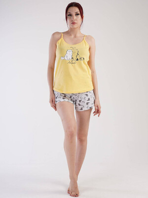Купить Хлопковая пижама с шортами VIENETTA 2122454467 в Украина в Lingerie.ua - Одяг для дому та відпочинку, Фото 1