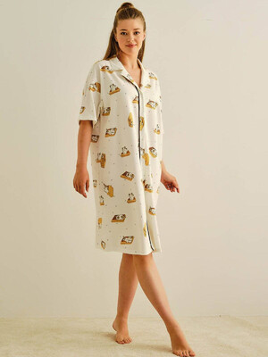 Купить Хлопковый халат на пуговицах HAYS 27427 в Украина в Lingerie.ua - Одяг для дому та відпочинку, Фото 2