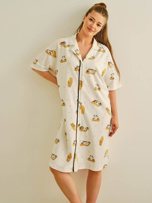 Купить Хлопковый халат на пуговицах HAYS 27427 в Украина в Lingerie.ua - Одяг для дому та відпочинку, Фото 6