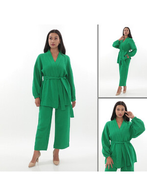 Купить Муслиновый костюм с кимоно и брюками V SoftShow 007 в Украина в Lingerie.ua - Одяг для дому та відпочинку, Фото 3