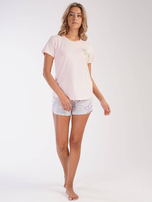 Купить Хлопковая пижама с шортами VIENETTA 2121941510 в Украина в Lingerie.ua - Одяг для дому та відпочинку, Фото 1