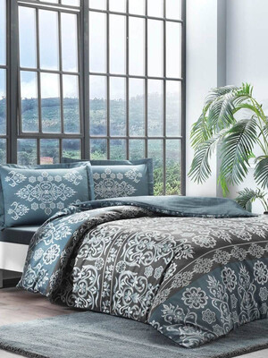 Купить Постельный комплект двуспальный TAC Saten Alessa  в Украина в Lingerie.ua - Одяг для дому та відпочинку, Фото 1