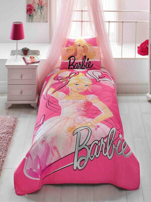 Купить Хлопковое покрывало TAC Disney Barbie Ballerina с наволочкой в Украина в Lingerie.ua - Одяг для дому та відпочинку, Фото 1