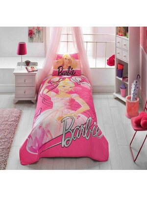 Купить Хлопковое покрывало TAC Disney Barbie Ballerina с наволочкой в Украина в Lingerie.ua - Одяг для дому та відпочинку, Фото 2