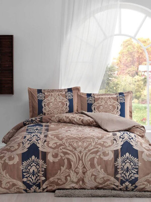 Купить Двуспальный комплект постельного белья TAC Saten ETHAN в Украина в Lingerie.ua - Одяг для дому та відпочинку, Фото 1