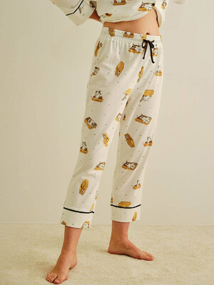 Купить Хлопковая пижама с рубашкой на пуговицах и капри HAYS 27426 в Украина в Lingerie.ua - Одяг для дому та відпочинку, Фото 9