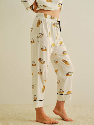 Купить Хлопковая пижама с рубашкой на пуговицах и капри HAYS 27426 в Украина в Lingerie.ua - Одяг для дому та відпочинку, Фото 5