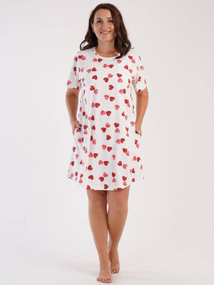 Купить Хлопковая туника с принтом в сердечко VIENETTA 3040101853 в Украина в Lingerie.ua - Одяг для дому та відпочинку, Фото 5