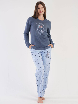 Купить Байковый комплект домашний с брюками VIENETTA 3032761838 в Украина в Lingerie.ua - Одяг для дому та відпочинку, Фото 5