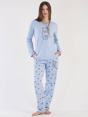 Купить Байковый комплект домашний с брюками VIENETTA 3032761838 в Украина в Lingerie.ua - Одяг для дому та відпочинку, Фото 8