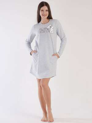 Купить Байковая туника с карманами VIENETTA 3032070000  в Украина в Lingerie.ua - Одяг для дому та відпочинку, Фото 2