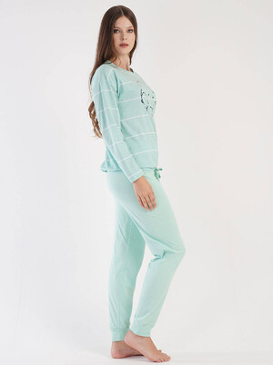 Купить Хлопковая пижама с брюками VIENETTA 3031211737 в Украина в Lingerie.ua - Одяг для дому та відпочинку, Фото 5