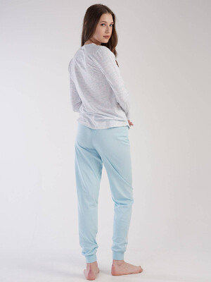 Купить Хлопковый комплект с брюками на манжете VIENETTA 3031231734 в Украина в Lingerie.ua - Одяг для дому та відпочинку, Фото 4