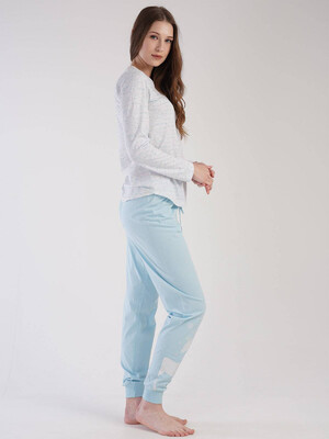 Купить Хлопковый комплект с брюками на манжете VIENETTA 3031231734 в Украина в Lingerie.ua - Одяг для дому та відпочинку, Фото 5